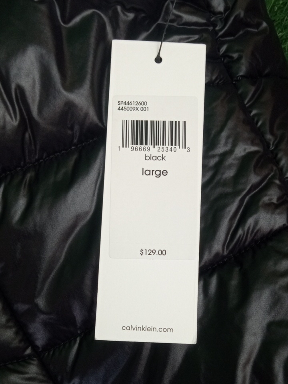 👕🍒 Calvin Klein Black Quilted Packable Puffer Vest - Picture 5 of 6
